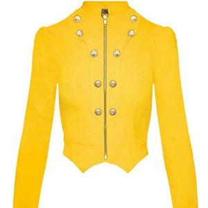 Women's Cut Stretch gold Zip Jacket